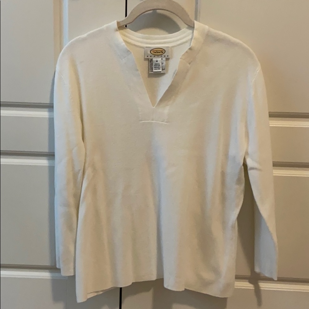 White Talbots medium sweater